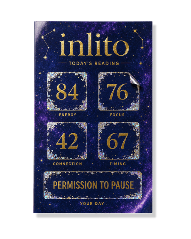 Illustrated celestial birth-chart tin